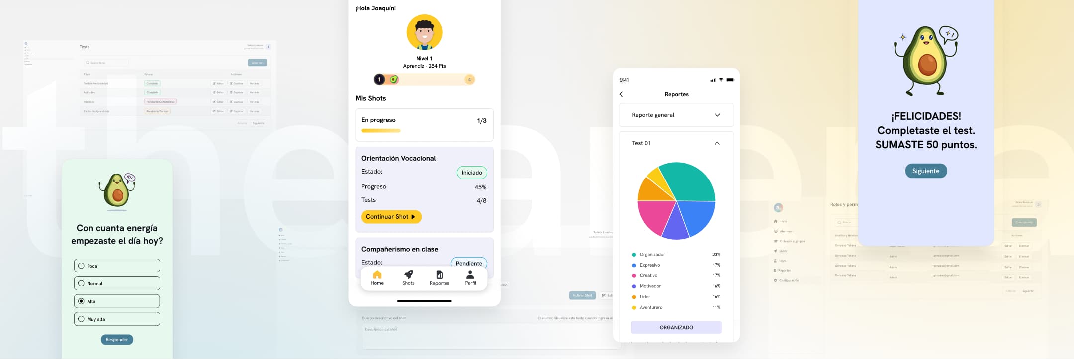The Arena student platform interface